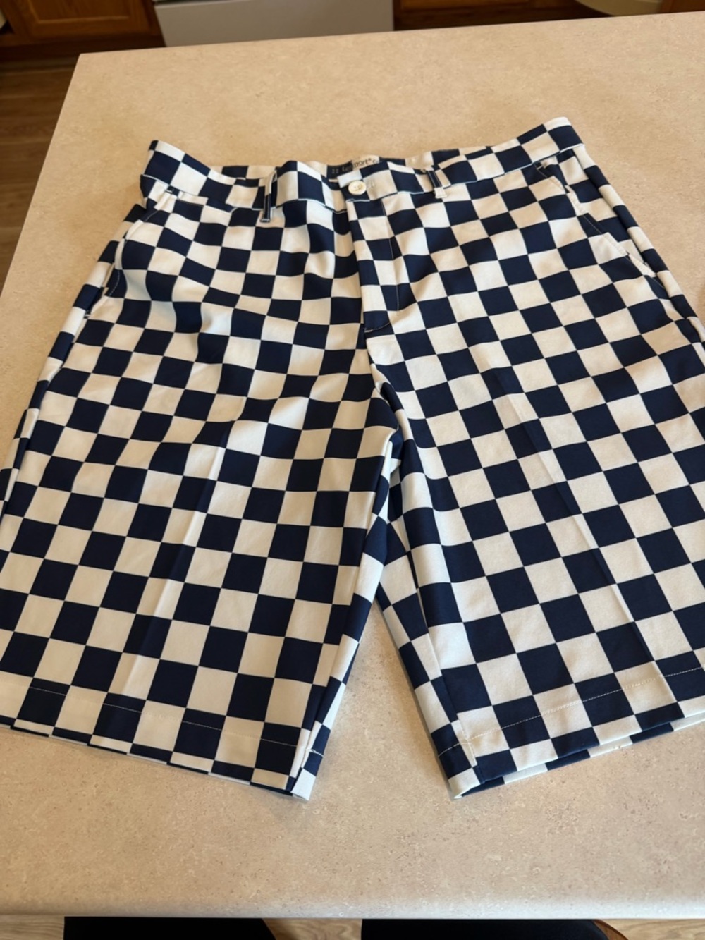 Lesmart Golf Standard
Fit Blue White Checkered
Golf Shorts size 36